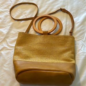 Faux leather purse